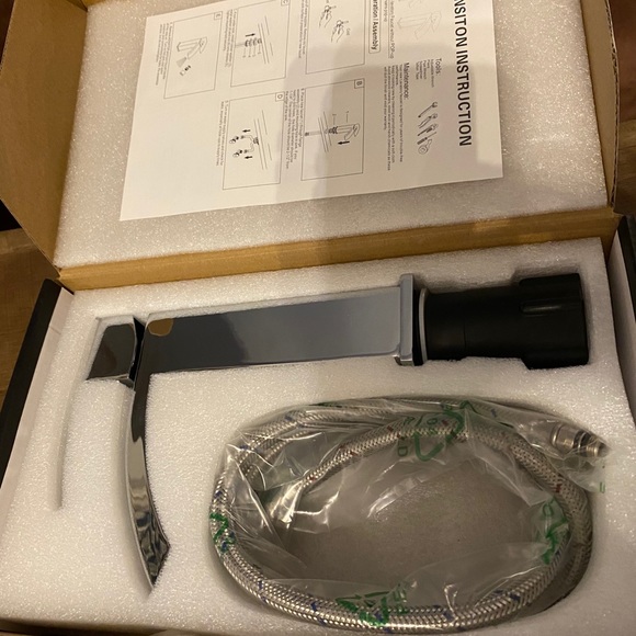 NEW Bathroom Faucet Waterfall -Polished Chrome - Picture 2 of 10